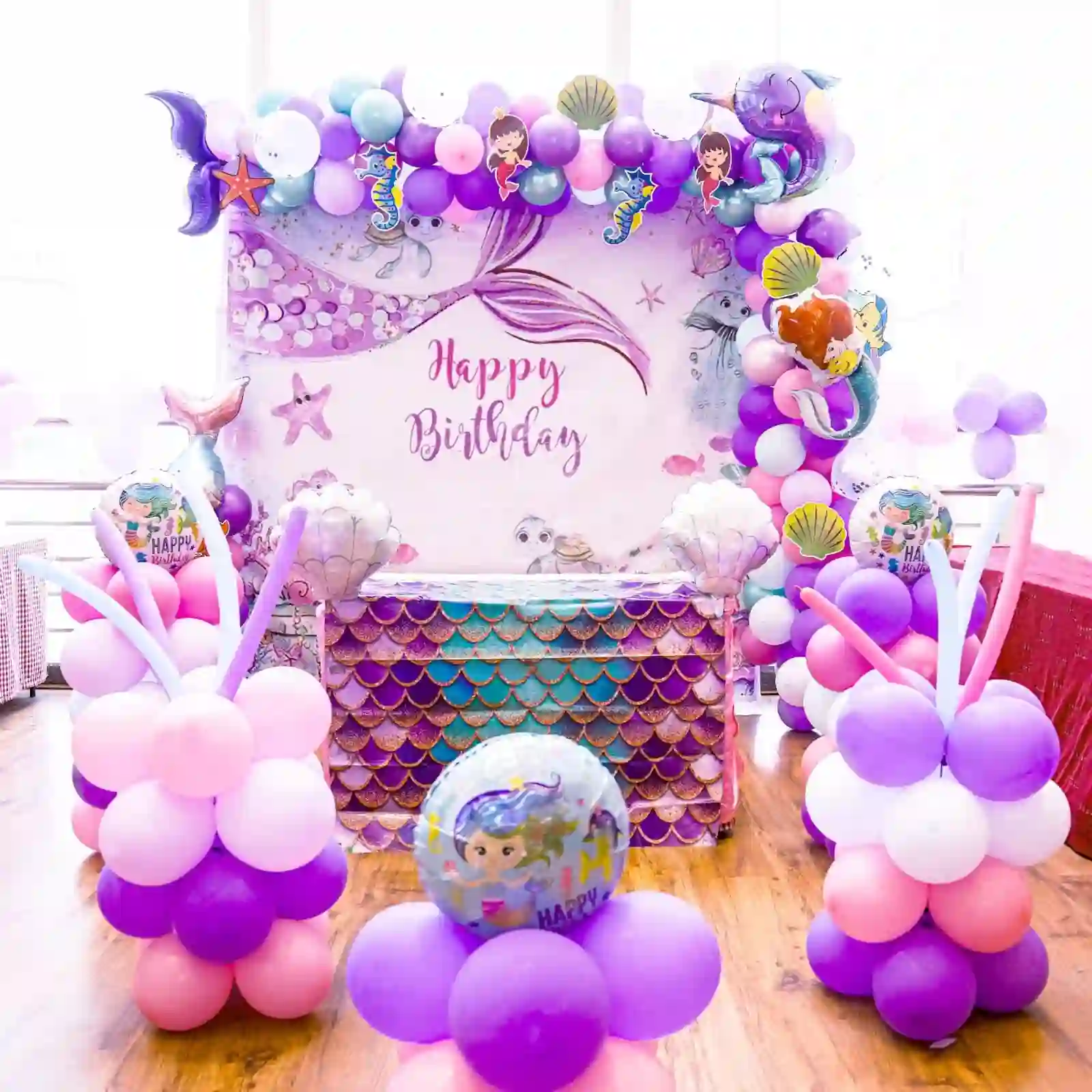 Underwater Wonderland Mermaid Kids Birthday Decor
